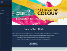 Tablet Screenshot of darwinturfclub.org.au